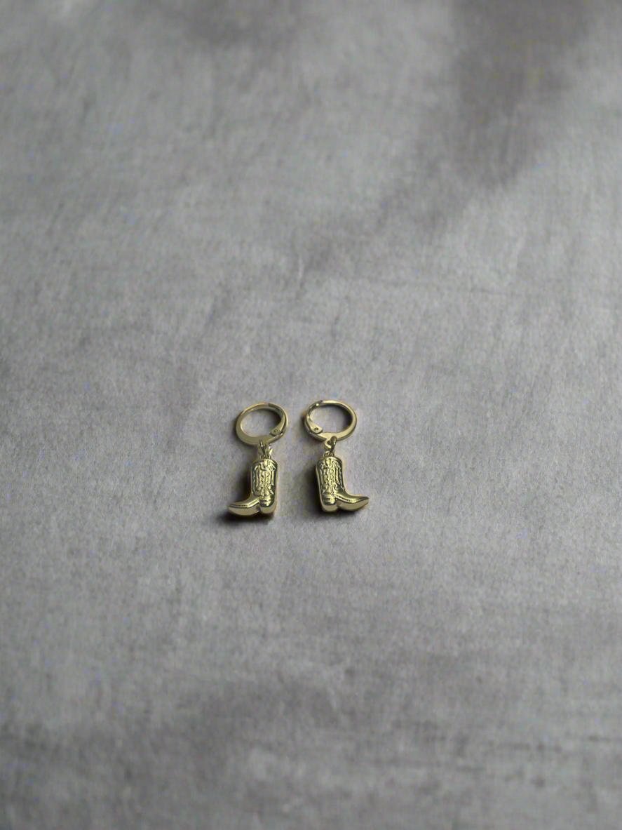 18K gold plated Cowboy/Cowgirl Boot Huggies