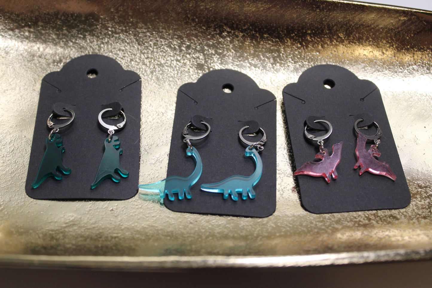Dinosaur Huggie Earrings